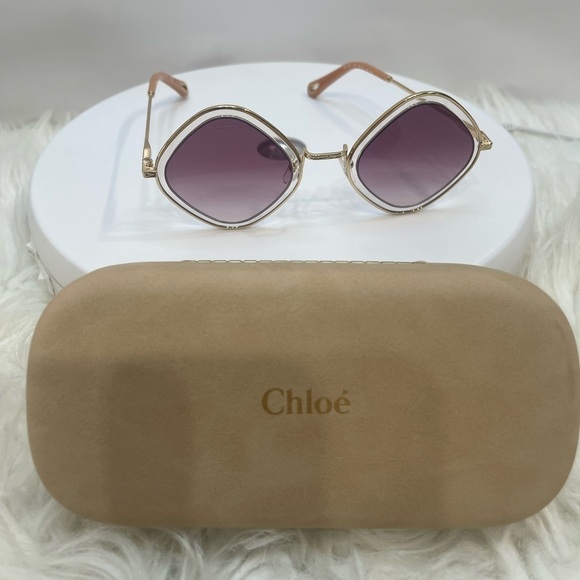 - Chloe mod rectangular sunglasses main image 6